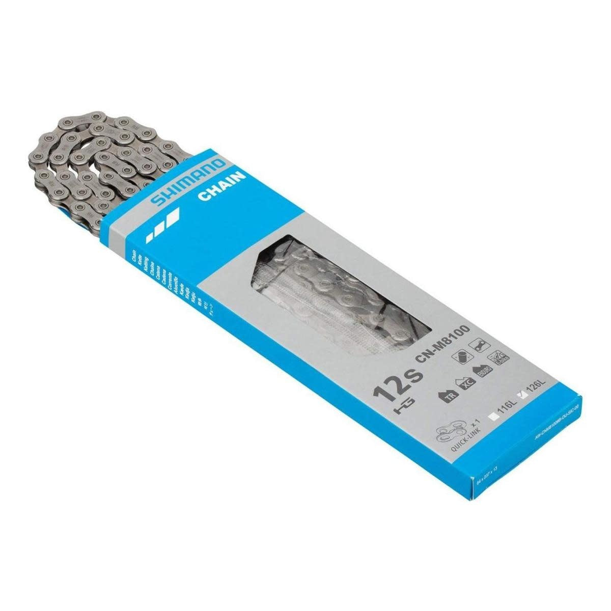 BICYCLE CHAIN, CN-M8100, DEORE XT, 126LINKS FOR HG 12-S