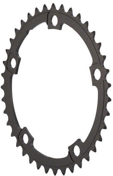 FSA, 39T, 10/11sp., BCD: 130mm, 5 Bolts, Pro Road, Inner Chainring, For Double, Aluminum, Black, 371-0139D