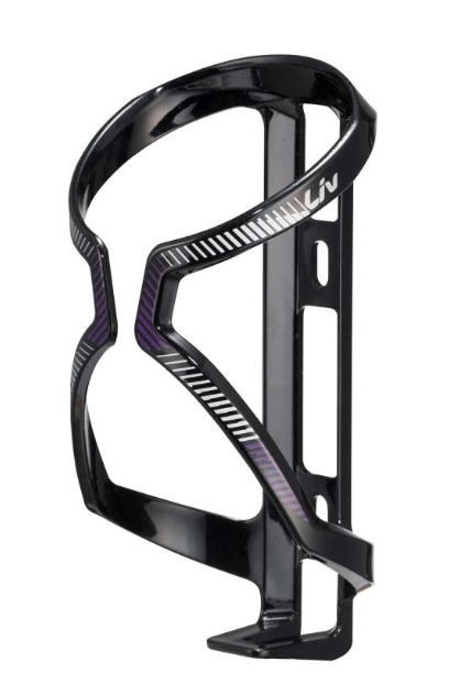 Liv airway bottle cage Gloss Black/Silver/Purple