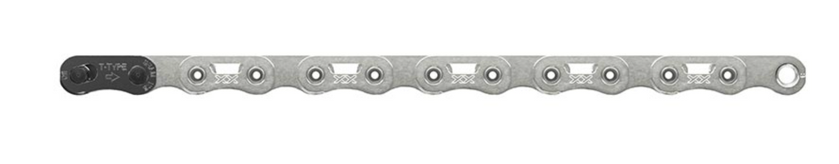 SRAM, XX SL Eagle T-Type Flattop, Chain, Speed: 12, Links: 126, Silver